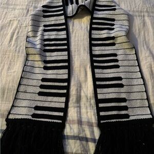 Black and White Piano Key Scarf